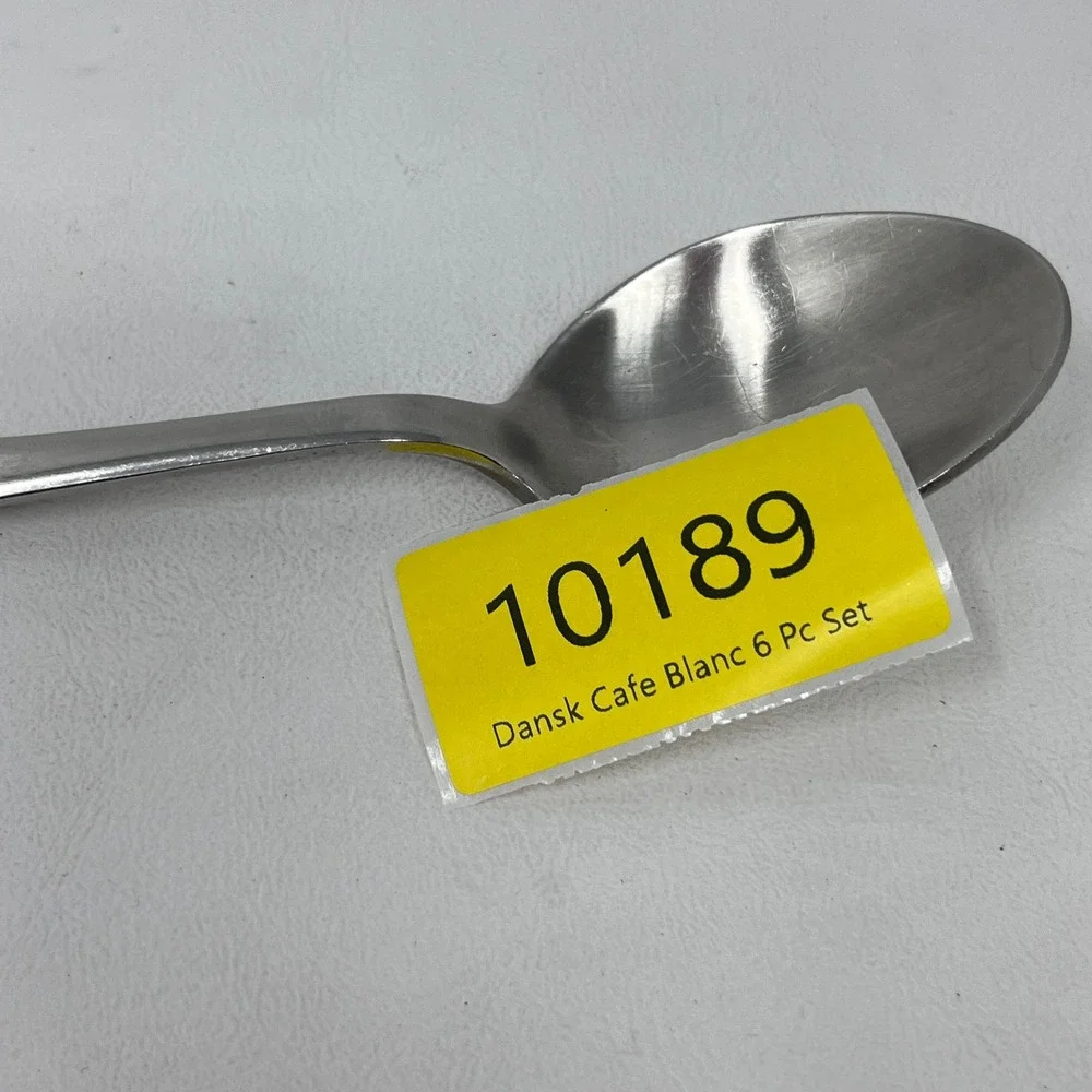 Dansk Café Blanc Stainless Knife Fork Spoon 6 Pc Set Dinner Soup Replacement